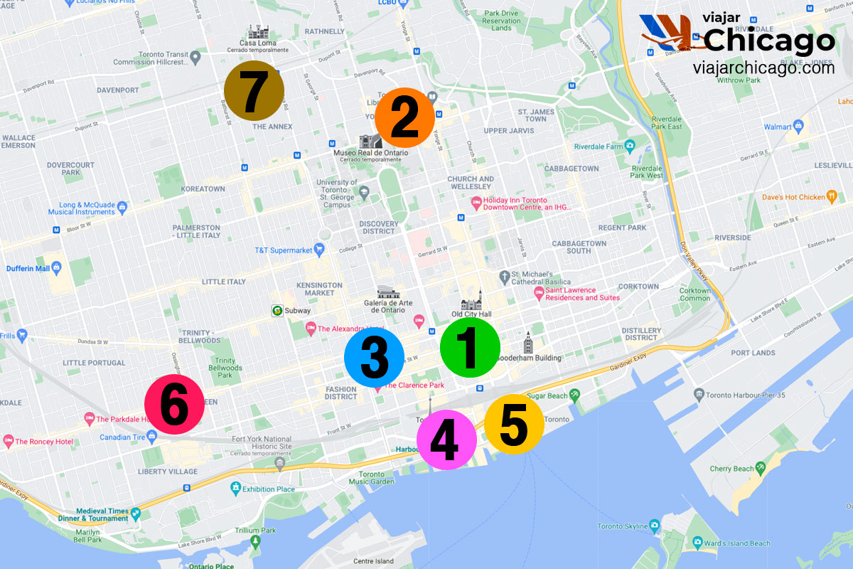 Donde alojarse Toronto mejores barrios